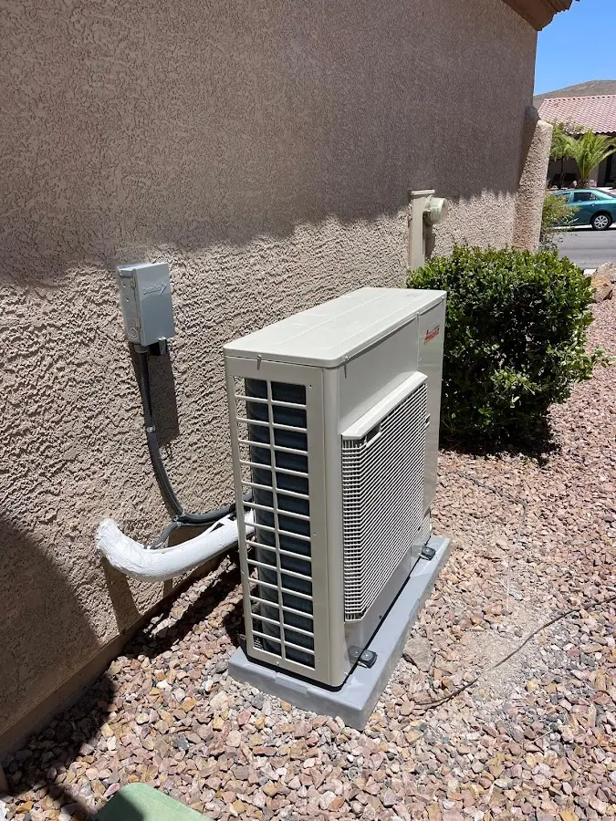 Residential air conditioning condenser unit in Greenwood